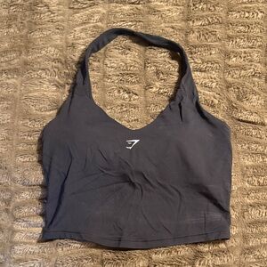 Gymshark Black Halter Crop Top